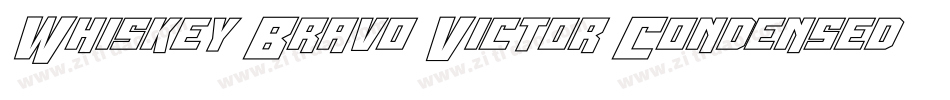 Whiskey Bravo Victor Condensed字体转换